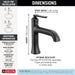 545-BL-DST Bathroom/Bathroom Sink Faucets/Single Hole Sink Faucets