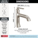 545-SS-PR-LPU-DST Bathroom/Bathroom Sink Faucets/Single Hole Sink Faucets