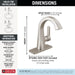 562SH-SSMPU-DST Bathroom/Bathroom Sink Faucets/Centerset Sink Faucets