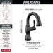 597-BLPD-DST Bathroom/Bathroom Sink Faucets/Single Hole Sink Faucets