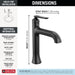 645-BL-DST Bathroom/Bathroom Sink Faucets/Single Hole Sink Faucets
