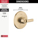 T14062-CZ Bathroom/Bathroom Tub & Shower Faucets/Shower Only Faucet Trim