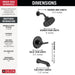 T14445-BL Bathroom/Bathroom Tub & Shower Faucets/Tub & Shower Faucet Trim
