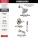 T14445-SS-PR Bathroom/Bathroom Tub & Shower Faucets/Tub & Shower Faucet Trim