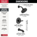 T14462-BL Bathroom/Bathroom Tub & Shower Faucets/Tub & Shower Faucet Trim