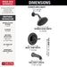 T144985-BL Bathroom/Bathroom Tub & Shower Faucets/Tub & Shower Faucet Trim