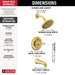 T144985-GB Bathroom/Bathroom Tub & Shower Faucets/Tub & Shower Faucet Trim