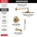 T17445-CZ-PR Bathroom/Bathroom Tub & Shower Faucets/Tub & Shower Faucet Trim