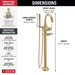 T4745-CZ-PR-FL Bathroom/Bathroom Tub & Shower Faucets/Tub Fillers