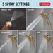 58596-CZ-PK Bathroom/Bathroom Tub & Shower Faucets/Showerhead & Handshower Combos