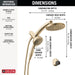 75649CZ Bathroom/Bathroom Tub & Shower Faucets/Showerhead & Handshower Combos