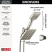 75755SS Bathroom/Bathroom Tub & Shower Faucets/Showerhead & Handshower Combos