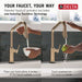9085TL-CZ-PR-DST Kitchen/Kitchen Faucets/Pull Down Spray Faucets