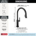 9185TL-BL-DST Kitchen/Kitchen Faucets/Pull Down Spray Faucets