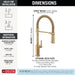 9685-CZ-PR-DST Kitchen/Kitchen Faucets/Pull Down Spray Faucets