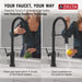 9685TL-BL-DST Kitchen/Kitchen Faucets/Pull Down Spray Faucets