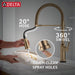 9685TL-CZ-PR-DST Kitchen/Kitchen Faucets/Pull Down Spray Faucets