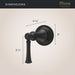 016-TB1SDB Bathroom/Bathroom Tub & Shower Faucets/Tub & Shower Diverters & Volume Controls