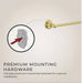 BTB-TB3BG Bathroom/Bathroom Accessories/Towel Bars