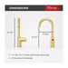 GT72-TNTBG Kitchen/Kitchen Faucets/Bar & Prep Faucets