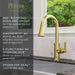GT529-TDBG Kitchen/Kitchen Faucets/Pull Down Spray Faucets