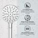 HSC-03SHWC Bathroom/Bathroom Tub & Shower Faucets/Handshowers