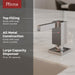 KSDMDSC Kitchen/Kitchen Sink Accessories/Kitchen Soap & Lotion Dispensers