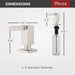 KSDMDSGS Kitchen/Kitchen Sink Accessories/Kitchen Soap & Lotion Dispensers