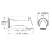 TBS-03SHWB Bathroom/Bathroom Tub & Shower Faucets/Tub Spouts