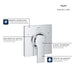 195912431 Bathroom/Bathroom Tub & Shower Faucets/Tub & Shower Diverters & Volume Controls