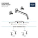 106216A000 Bathroom/Bathroom Sink Faucets/Wall Mounted Sink Faucets