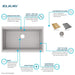 ELGRU13322WOGS0 Kitchen/Kitchen Sinks/Undermount Kitchen Sinks