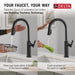 9186TL-BL-DST Kitchen/Kitchen Faucets/Pull Down Spray Faucets