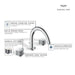 105338DL00 Bathroom/Bathroom Sink Faucets/Widespread Sink Faucets