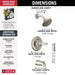 BT13411-SS Bathroom/Bathroom Tub & Shower Faucets/Tub & Shower Faucet Trim