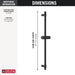 56913-BL Bathroom/Bathroom Tub & Shower Faucets/Handshower Slide Bars & Accessories