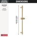 56913-CZ-PR Bathroom/Bathroom Tub & Shower Faucets/Handshower Slide Bars & Accessories
