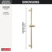 56913-PN-PR Bathroom/Bathroom Tub & Shower Faucets/Handshower Slide Bars & Accessories