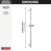56913-PR Bathroom/Bathroom Tub & Shower Faucets/Handshower Slide Bars & Accessories
