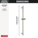 56913-SS-PR Bathroom/Bathroom Tub & Shower Faucets/Handshower Slide Bars & Accessories