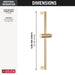 56914-CZ-PR Bathroom/Bathroom Tub & Shower Faucets/Handshower Slide Bars & Accessories