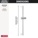 56914-PR Bathroom/Bathroom Tub & Shower Faucets/Handshower Slide Bars & Accessories