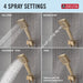 59914-CZ-PR Bathroom/Bathroom Tub & Shower Faucets/Handshowers