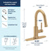 6605BZG Kitchen/Kitchen Faucets/Pull Down Spray Faucets