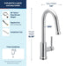 7606C Kitchen/Kitchen Faucets/Pull Down Spray Faucets