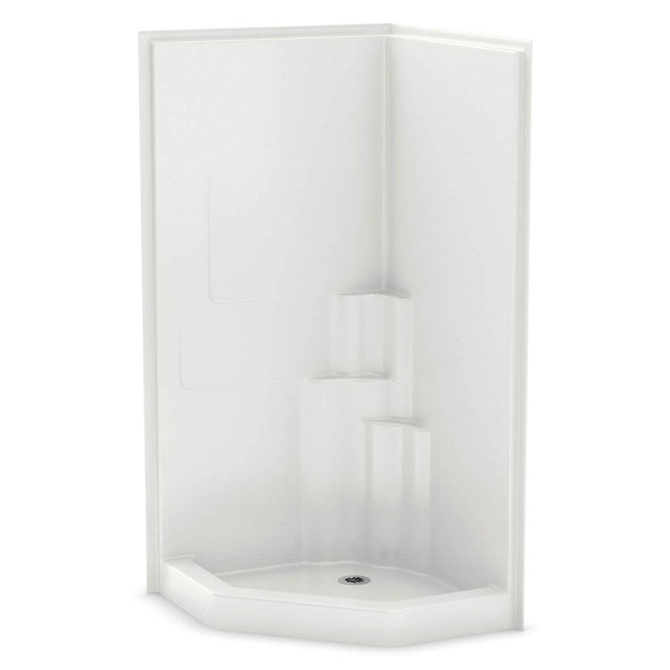 Shower Module 37-3/4 x 37-3/4 x 78 Inch Acrylic White 1 Piece Neo Angl ...