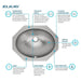 ELUH1511 Bathroom/Bathroom Sinks/Undermount Bathroom Sinks