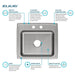 PSR22192 Kitchen/Kitchen Sinks/Drop in Kitchen Sinks