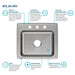 PSR22193 Kitchen/Kitchen Sinks/Drop in Kitchen Sinks