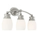 8-9127-3-SN Lighting/Wall Lights/Vanity & Bath Lights